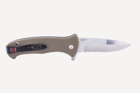 Нож складной AL MAR S.E.R.E. 2020 G 3,6" Combo (Coyote G10; клинок: сталь D2)